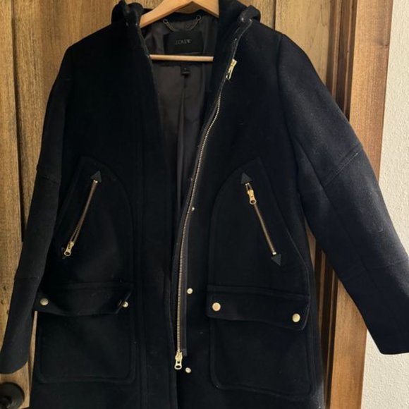 J Crew Wool chateau parka pea coat in Italian stadium-cloth - Picture 2 of 3